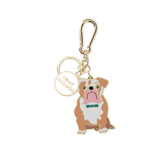 Fringe Studio I Love My Bulldog Keychain | Henlo Pets