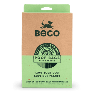 Beco Large Poop Bags with Handles 120 Pack | Henlo Pets