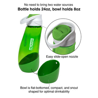 Kurgo Gourd H2O Water Bottle & Drinking Bowl | Henlo Pets
