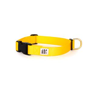 Dog + Bone Snap Collar - Yellow | Henlo Pets
