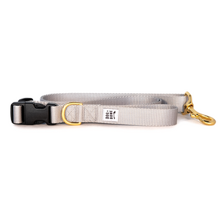 Dog + Bone Adjustable Leash - Silver | Henlo Pets