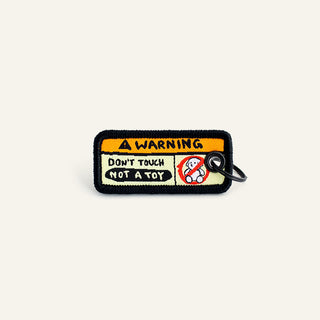 Warning Don't Touch Dog Tag | Henlo Pets
