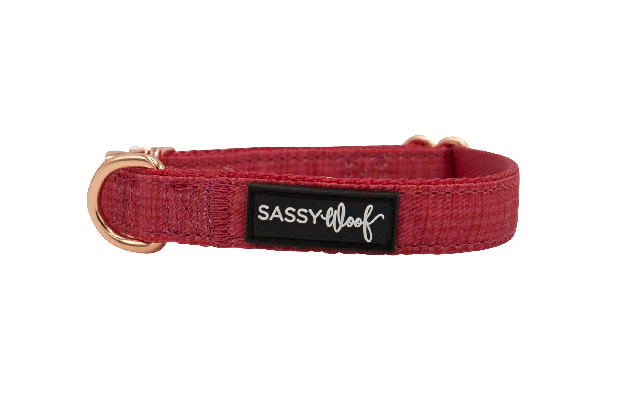Sassy Woof Collar - Merlot - Henlo Pets