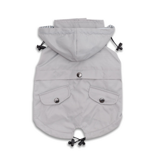 Ellie Dog Wear Dog Raincoat Light Grey | Henlo Pets