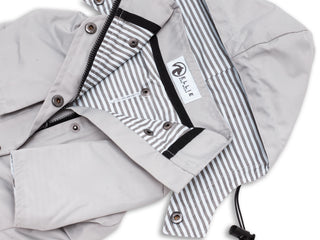 Ellie Dog Wear Dog Raincoat Light Grey | Henlo Pets