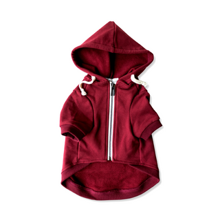 Ellie Dog Wear Dog Hoodie Maroon | Henlo Pets