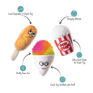 Fringe Studio Fair Foods Plush Dog Toy Set | Henlo Pets