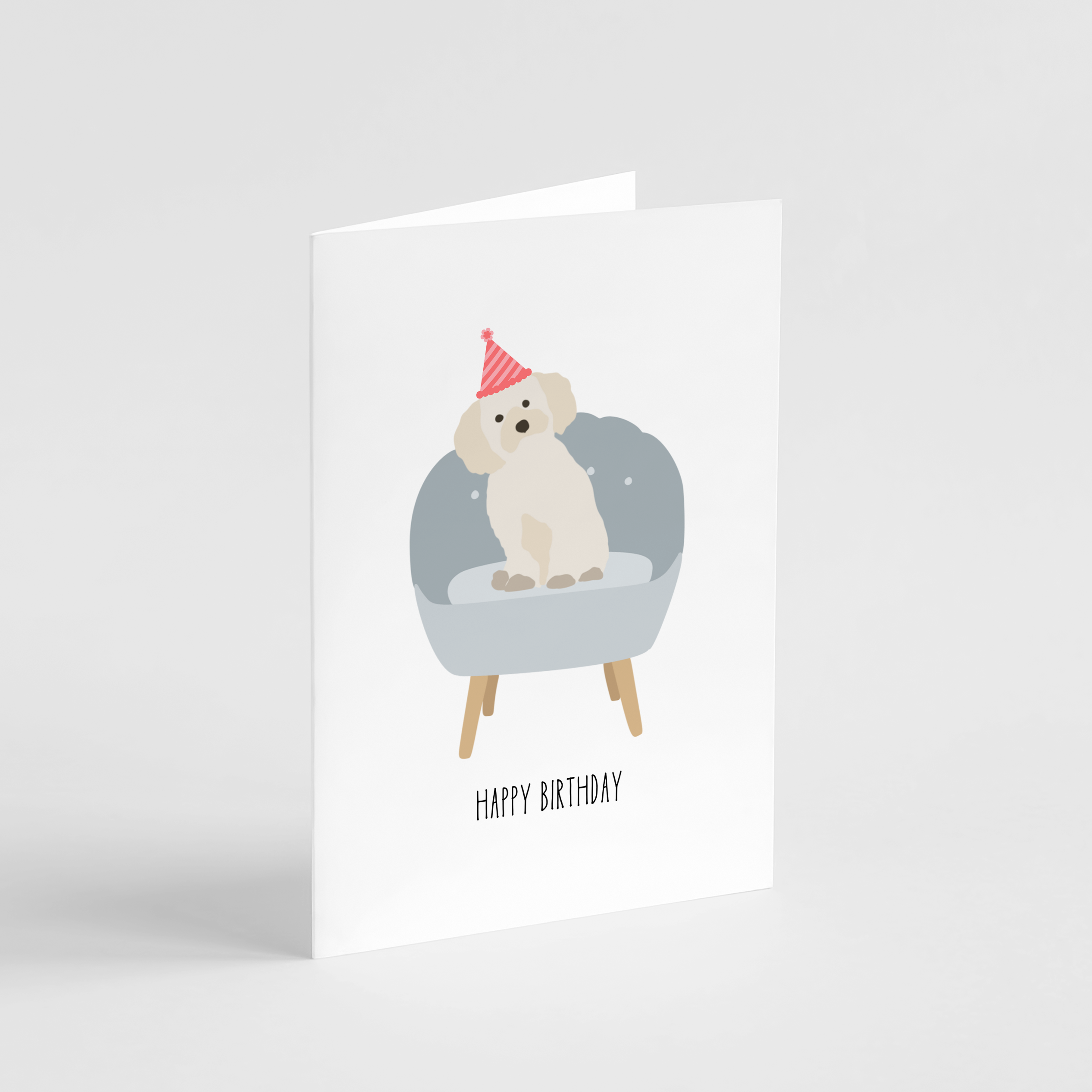 Cavoodle Happy Birthday Card - Henlo Pets