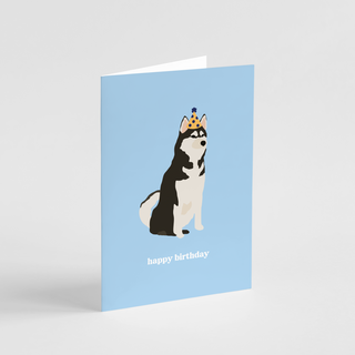 Husky Happy Birthday Greeting Card | Henlo Pets