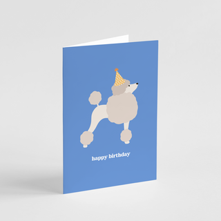 Poodle Happy Birthday Greeting Card | Henlo Pets