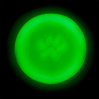 West Paw Zisc Frisbee Dog Toy - Glow In The Dark | Henlo Pets