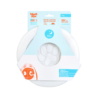 West Paw Zisc Frisbee Dog Toy - Glow In The Dark | Henlo Pets