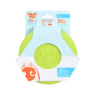 West Paw Zisc Frisbee Dog Toy - Green | Henlo Pets