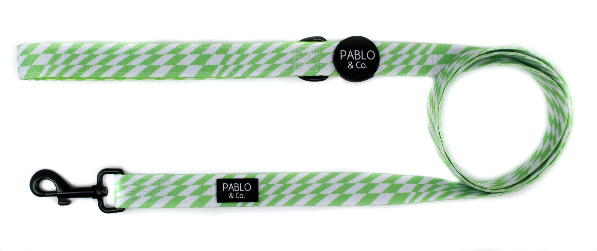 Pablo & Co - Lime Check Check Leash - Henlo Pets