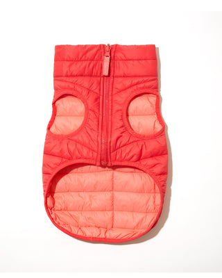 wagwear Puffer Vest Red & Pink | Henlo Pets