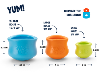 West Paw Toppl Treat Dispenser Dog Toy | Henlo Pets