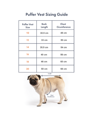 wagwear Puffer Vest Red & Pink | Henlo Pets