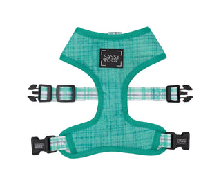 Sassy Woof Reversible Harness - Wag Your Teal | Henlo Pets