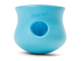 West Paw Toppl Treat Dispenser Dog Toy Aqua Blue | Henlo Pets
