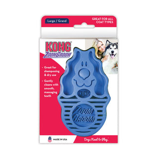 KONG Zoomgroom Dog Hair Brush Boysenberry | Henlo Pets