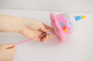 Bite Me Birthday Hat Plush Cake Toy | Henlo Pets