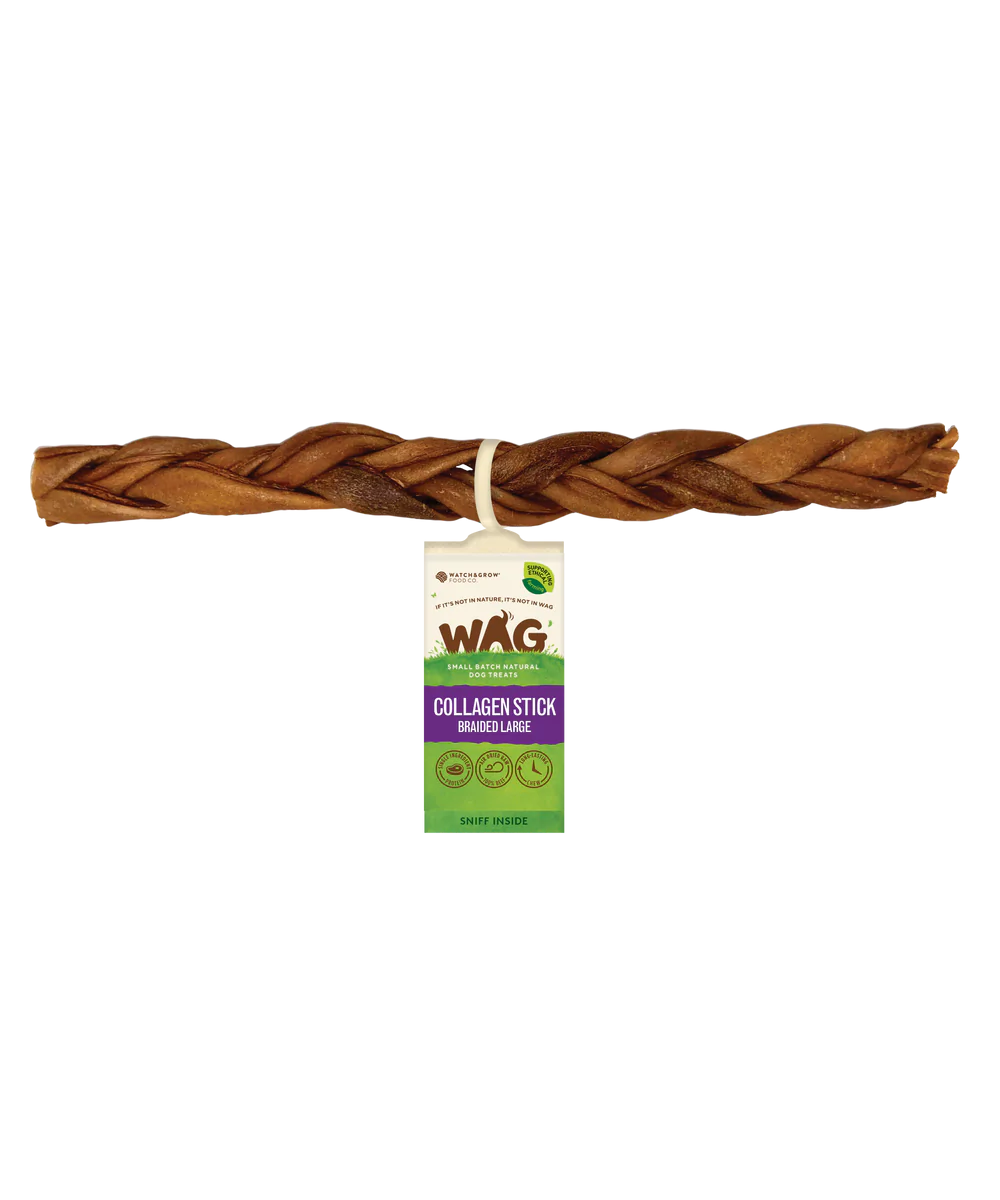 WAG - Braided Collagen Stick - Henlo Pets