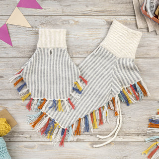 Alqo Wasi Rainbow Fringe Alpaca Dog Poncho | Henlo Pets