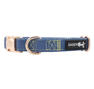 Sassy Woof Collar - Denim | Henlo Pets