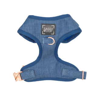 Sassy Woof Adjustable Harness - Denim | Henlo Pets