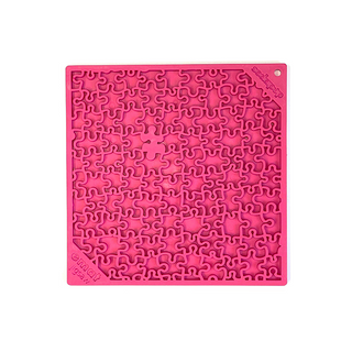 SodaPup Jigsaw Square eMat Licking Mat Pink | Henlo Pets