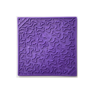 SodaPup Bone Square eMat Licking Mat Purple | Henlo Pets