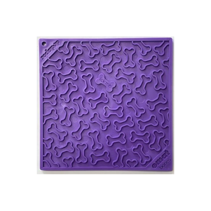 SodaPup - Bone Square eMat Licking Mat Purple - Henlo Pets