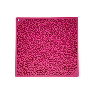 SodaPup Flower Power eMat Licking Mat Pink Large | Henlo Pets