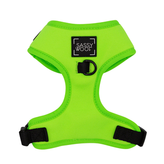 Sassy Woof Adjustable Harness - Neon Green | Henlo Pets