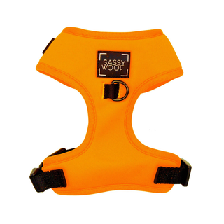 Sassy Woof Adjustable Harness - Neon Orange | Henlo Pets