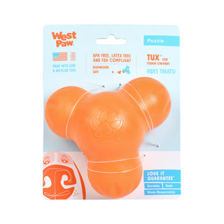 West Paw Tux Tough Dog Toy - Orange | Henlo Pets