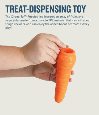 Planet Dog Orbee Tuff Carrot Treat Dispensing Chew Toy | Henlo Pets