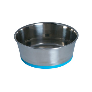 Rogz Slurp Stainless Steel Bowl Blue | Henlo Pets