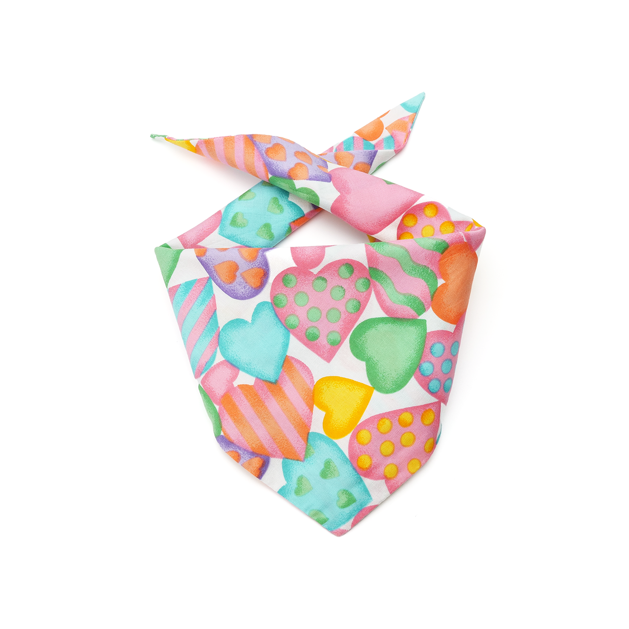 Candy Hearts Bandana - Henlo Pets