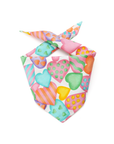 Candy Hearts Bandana - Henlo Pets