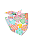 Candy Hearts Bandana - Henlo Pets