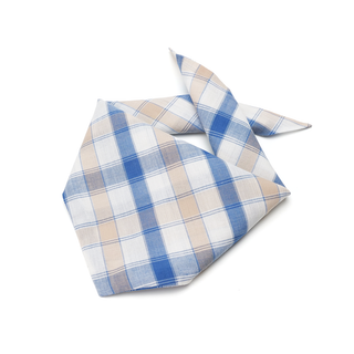 Coastal Plaid Bandana - Henlo Pets