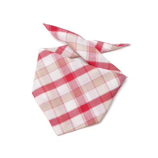 Cherry Plaid Bandana - Henlo Pets