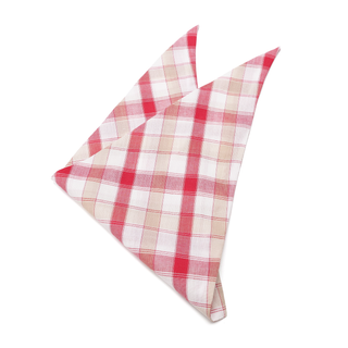 Cherry Plaid Bandana - Henlo Pets