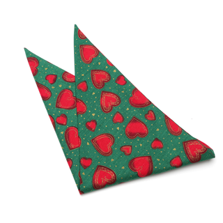 Holiday Hearts Bandana - Henlo Pets