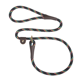 Mendota Pet Slip Leash Black Confetti