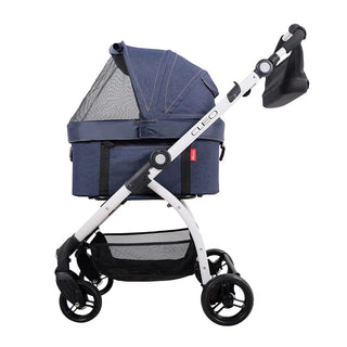 Ibiyaya CLEO Car Seat Travel Function Pet Stroller - Blue Jeans - Henlo Pets