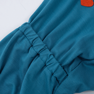 Puppy Gallery SnuggleFit All-in-One Teal Jumpsuit - Henlo Pets