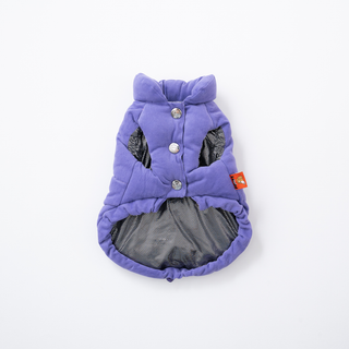 Puppy Gallery Daisy Vintage Purple Puffer Dog Jacket - Henlo Pets