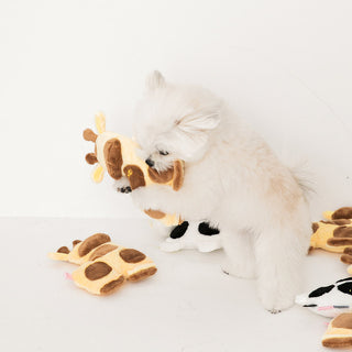 Bite Me Stubby Friends Animals Plush Dog Toy